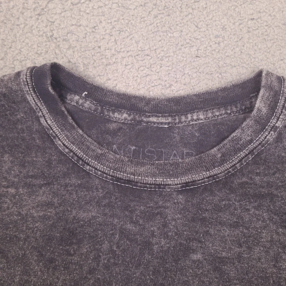 Horror Slasher‎ Scooby Van Graphic T-Shirt Womens Medium Gray Cropped Acid Wash